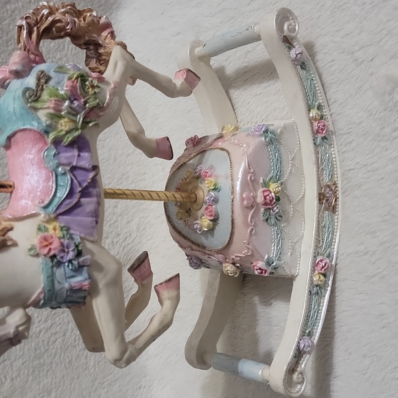 Vintage Musical Carousel Rocking Horse - Picture 4 of 11